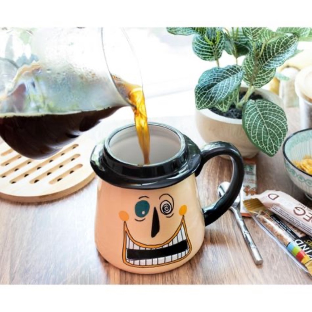 Silver Buffalo Disney Nightmare Before Christmas Mayor Faces 3D Ceramic Mug